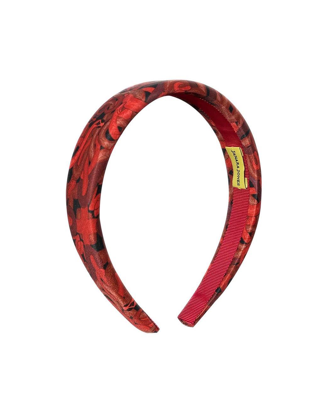 Janara Jones Red Snakes Satin Headband