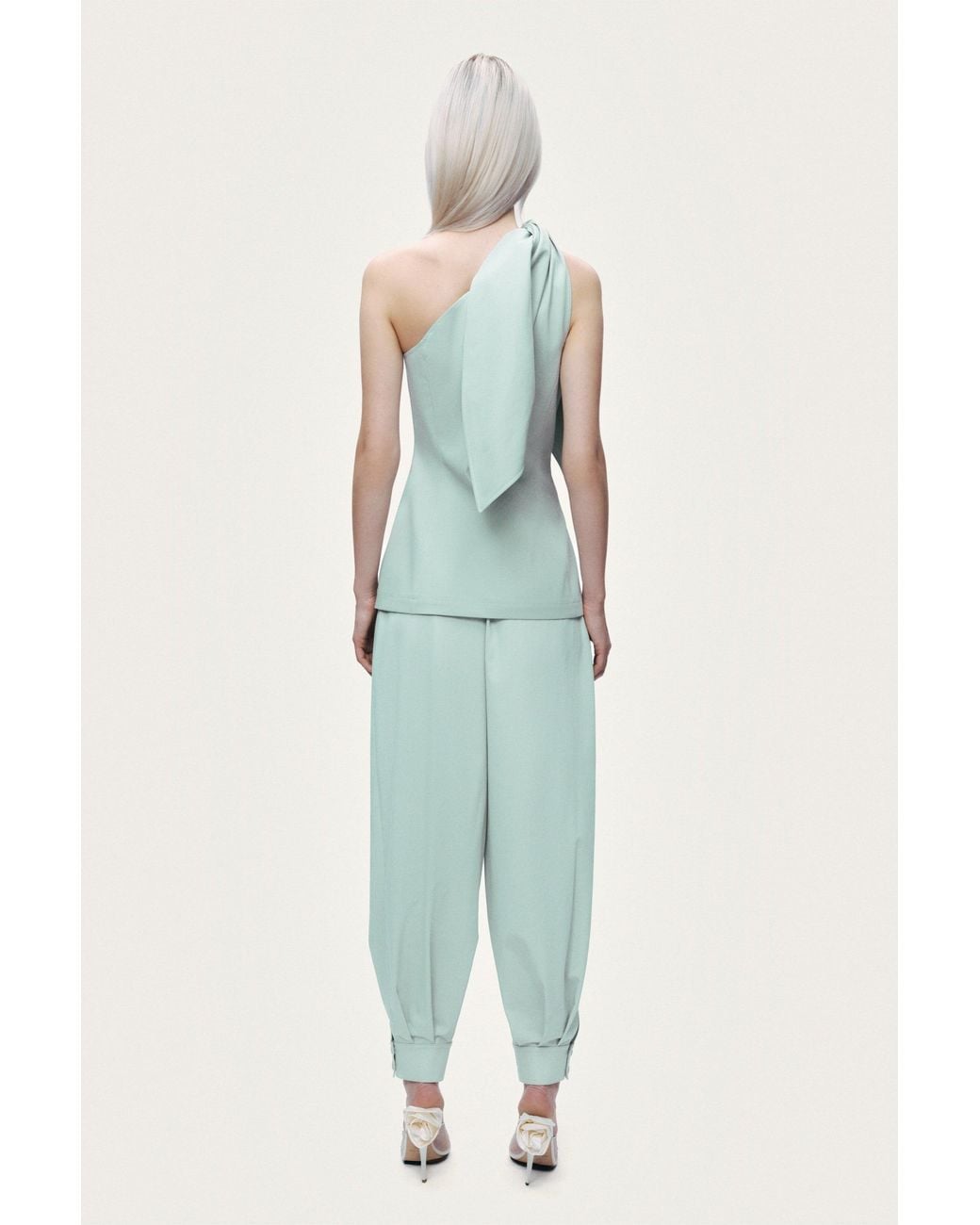 Nocturne Green Draped Harem Trousers
