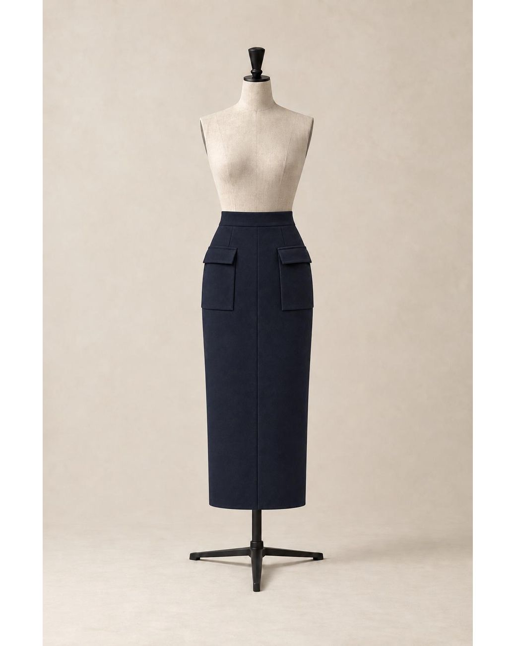 The Ethos Studio Blue Pillar Skirt