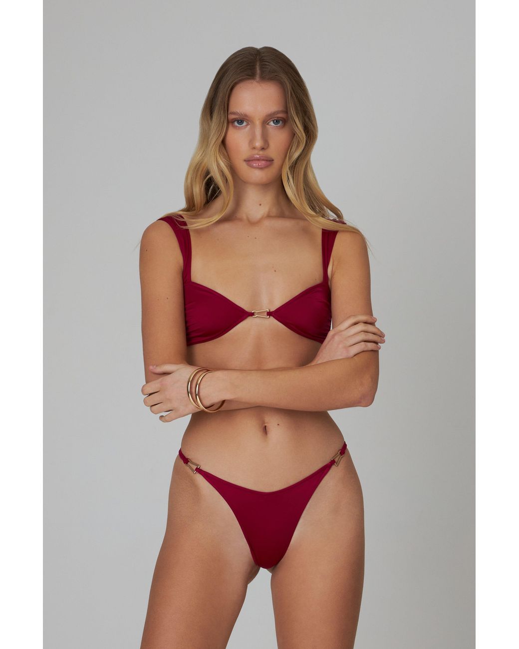 Bianca Resortwear Red Rose Swim Bottom