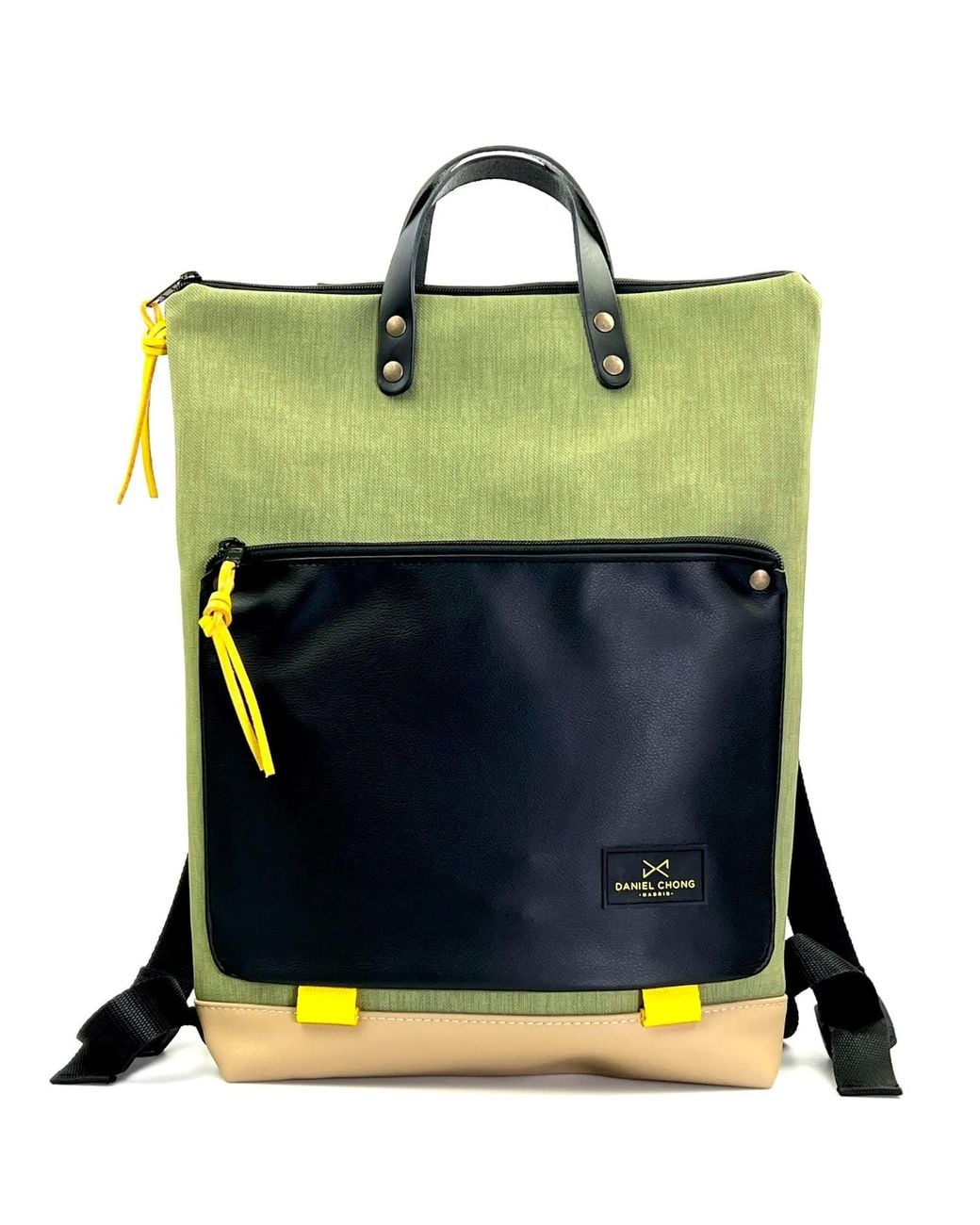 Daniel Chong Neutrals Waterproof Iconic Book Holder Backpack With ...