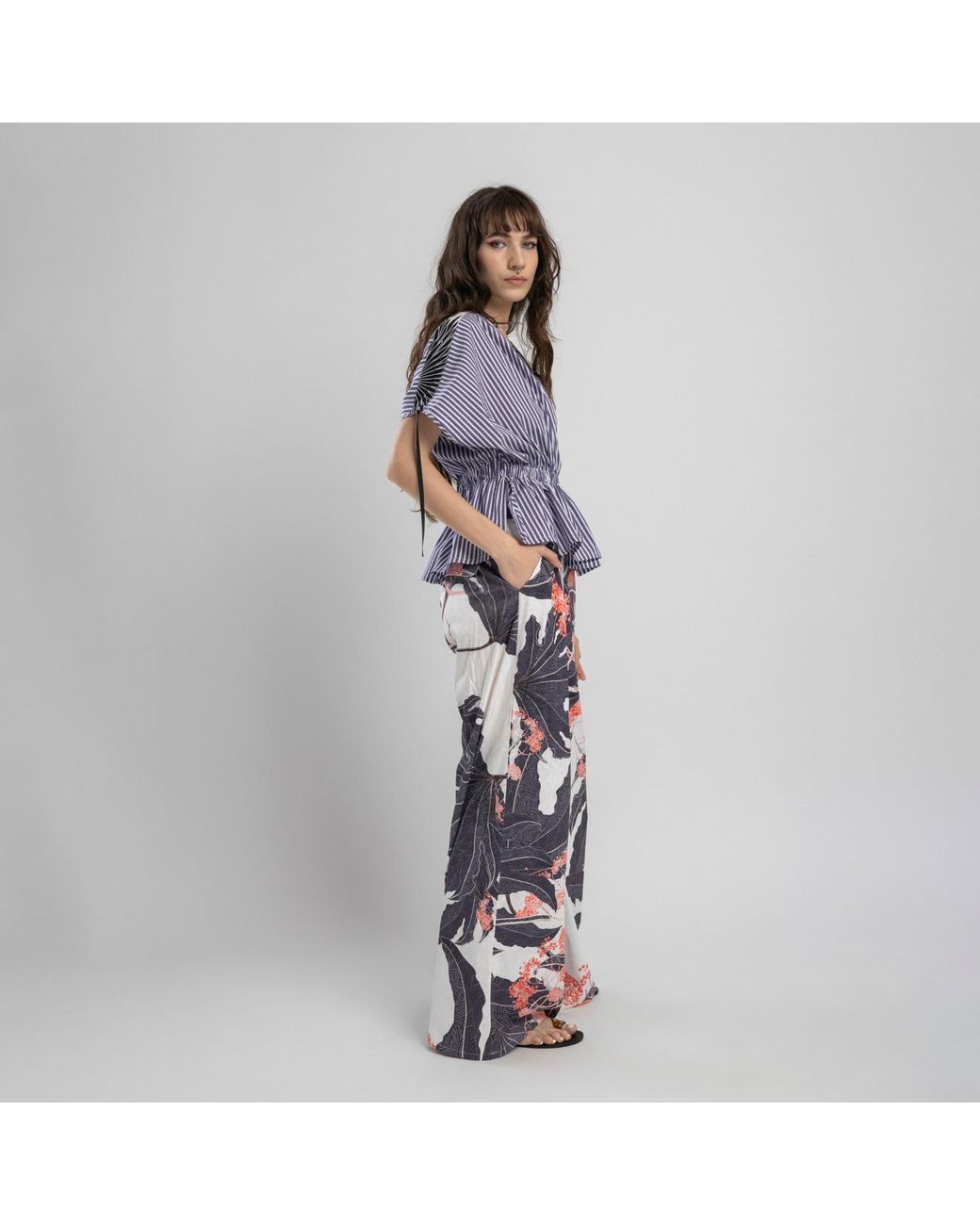 ARTISTA Red Berry Palazzo Pants