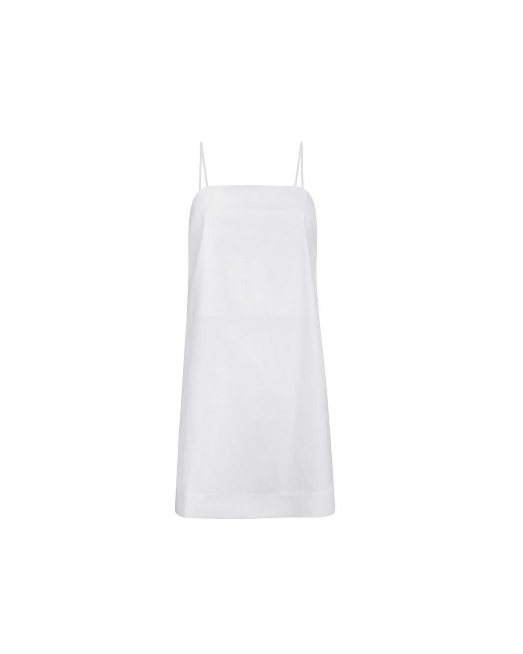 Audrey Vallens White Poplin Mini Dress