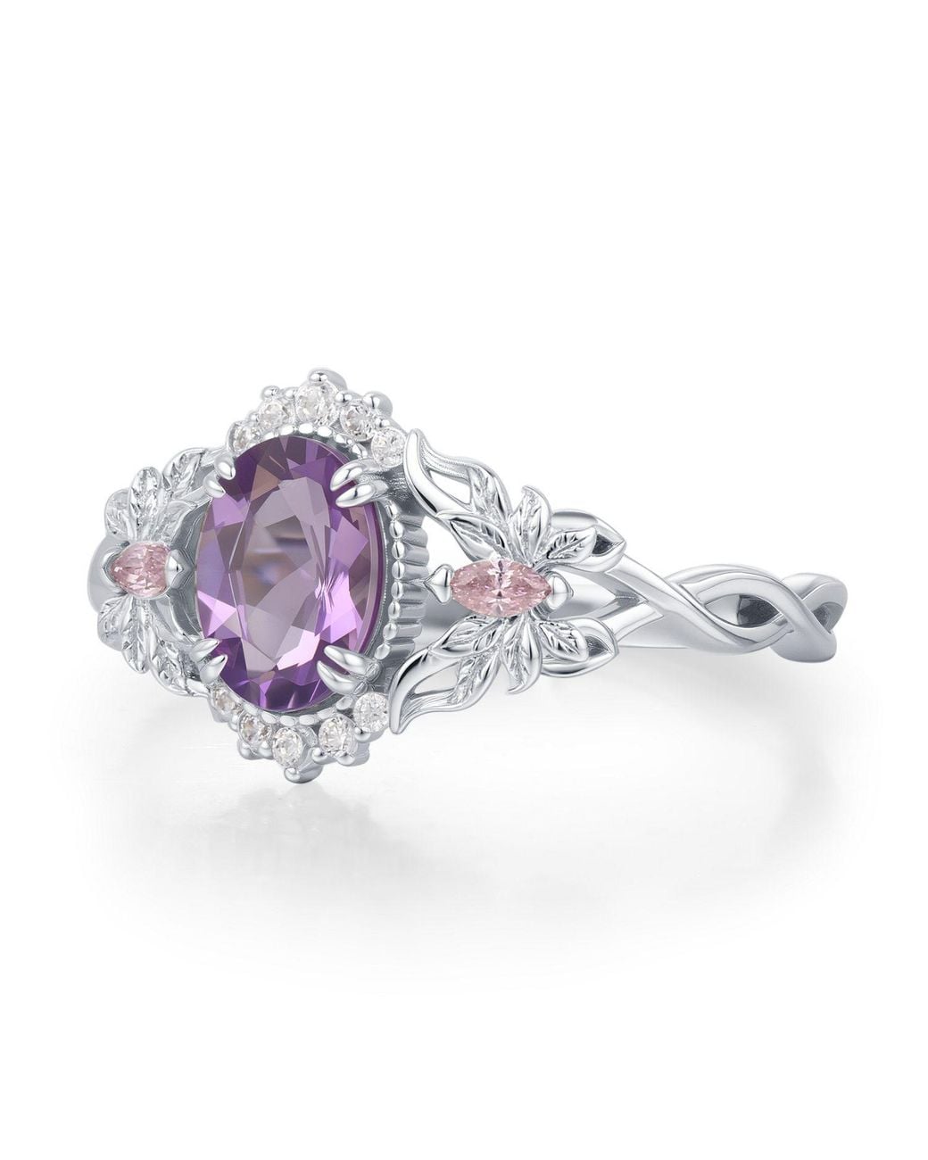 Azura Jewelry New York Purple Elaria Amethyst Ring