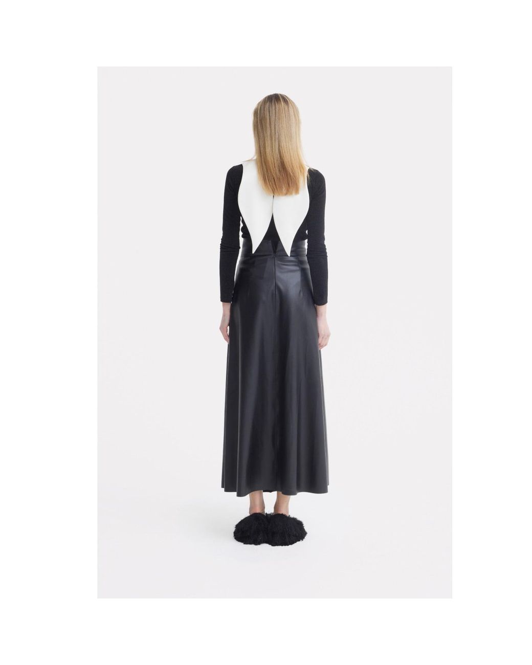 Julia Allert Natural Neutrals Oversized Satin Bib Collar