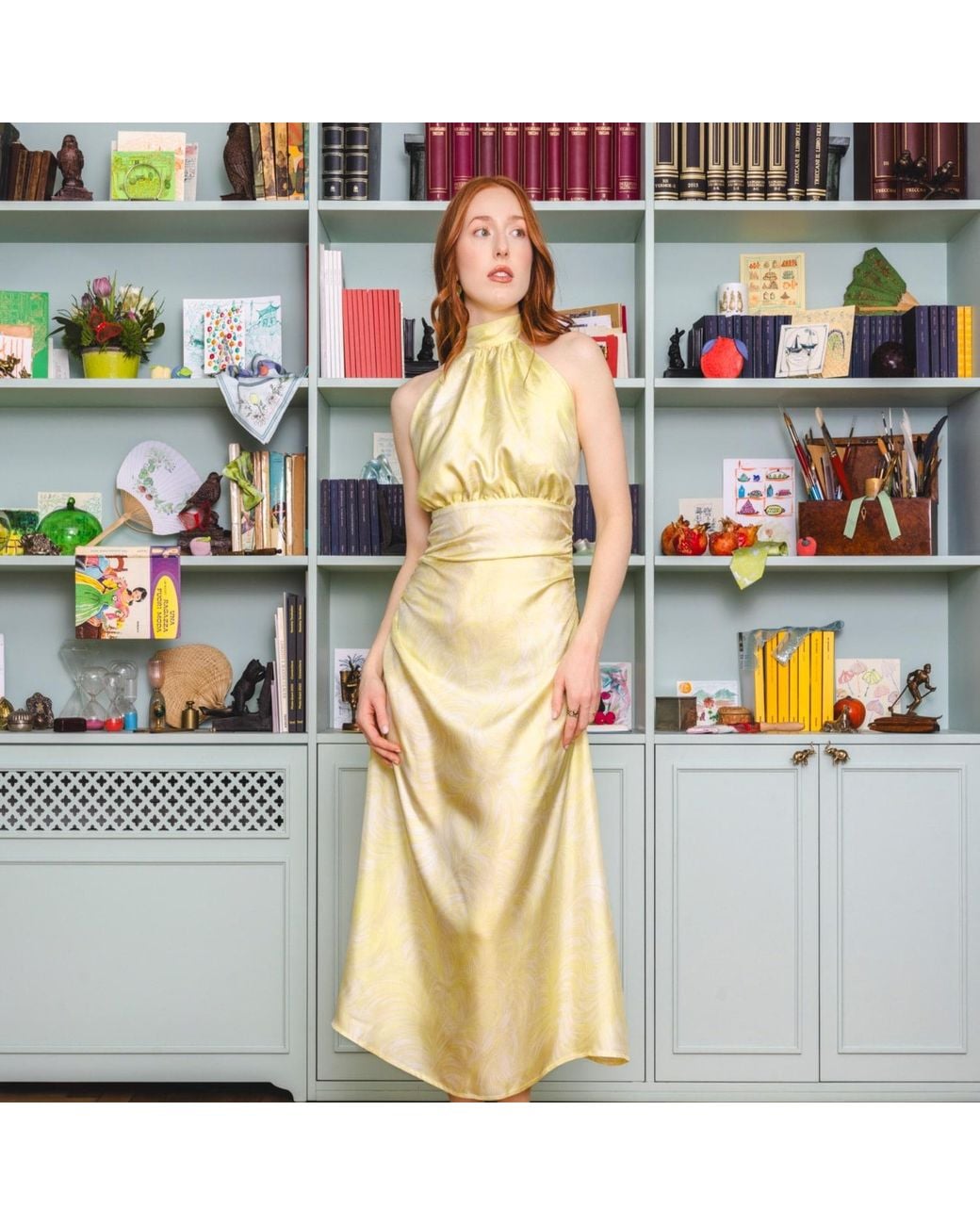 L’orangerie D’isabella Metallic Marilyn Dress