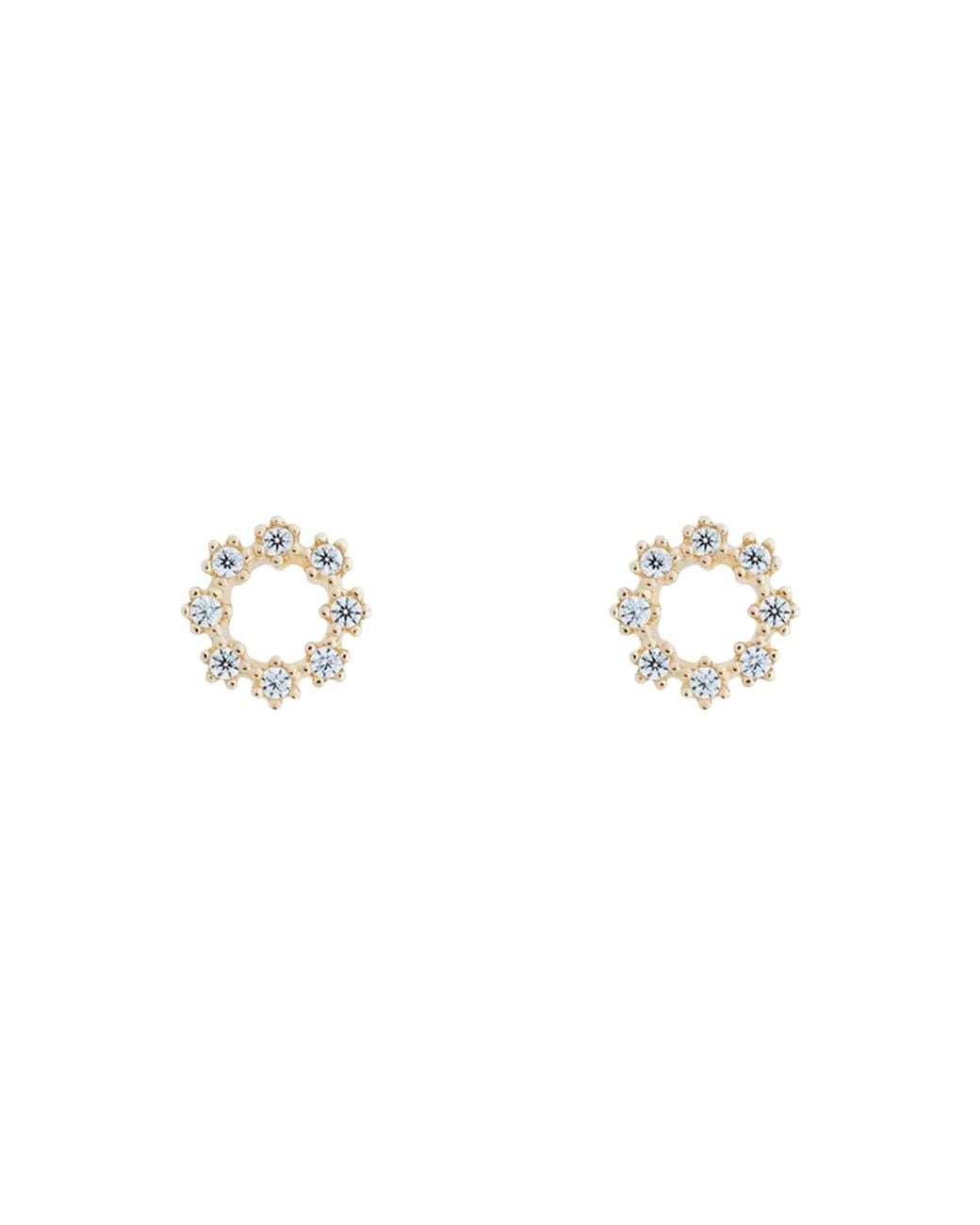Lisa&Co. Metallic Earrings Flower Crown