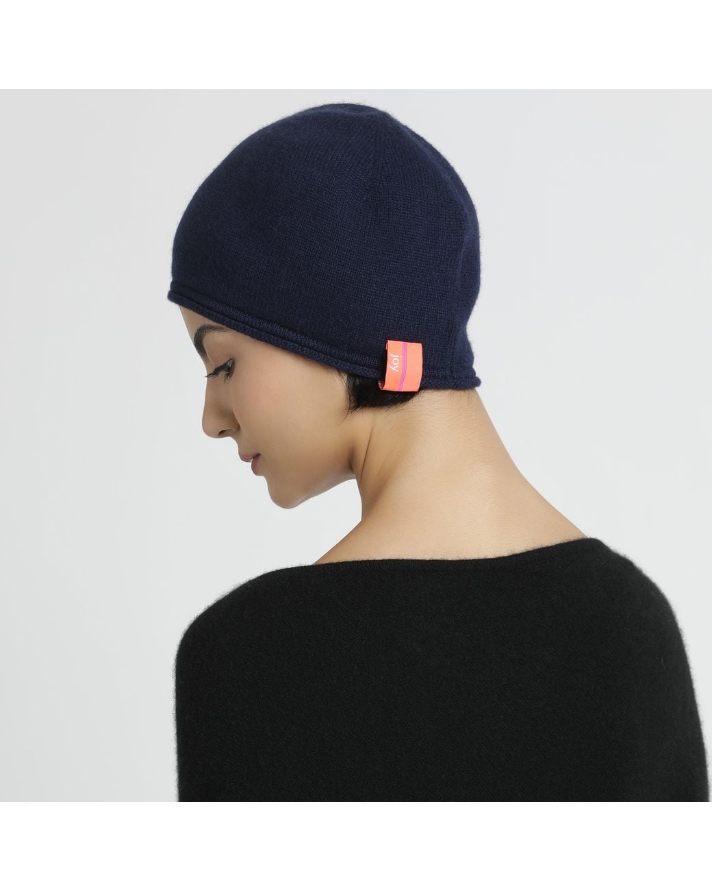 Pink Maharani Blue Knitted Winter Beanie –