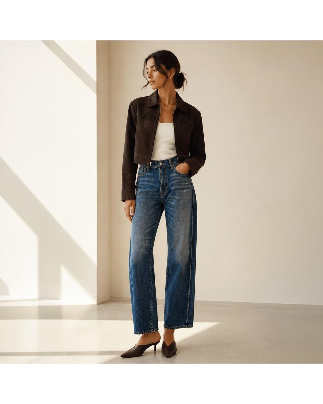 NOEND Blue Miley Straight Jeans