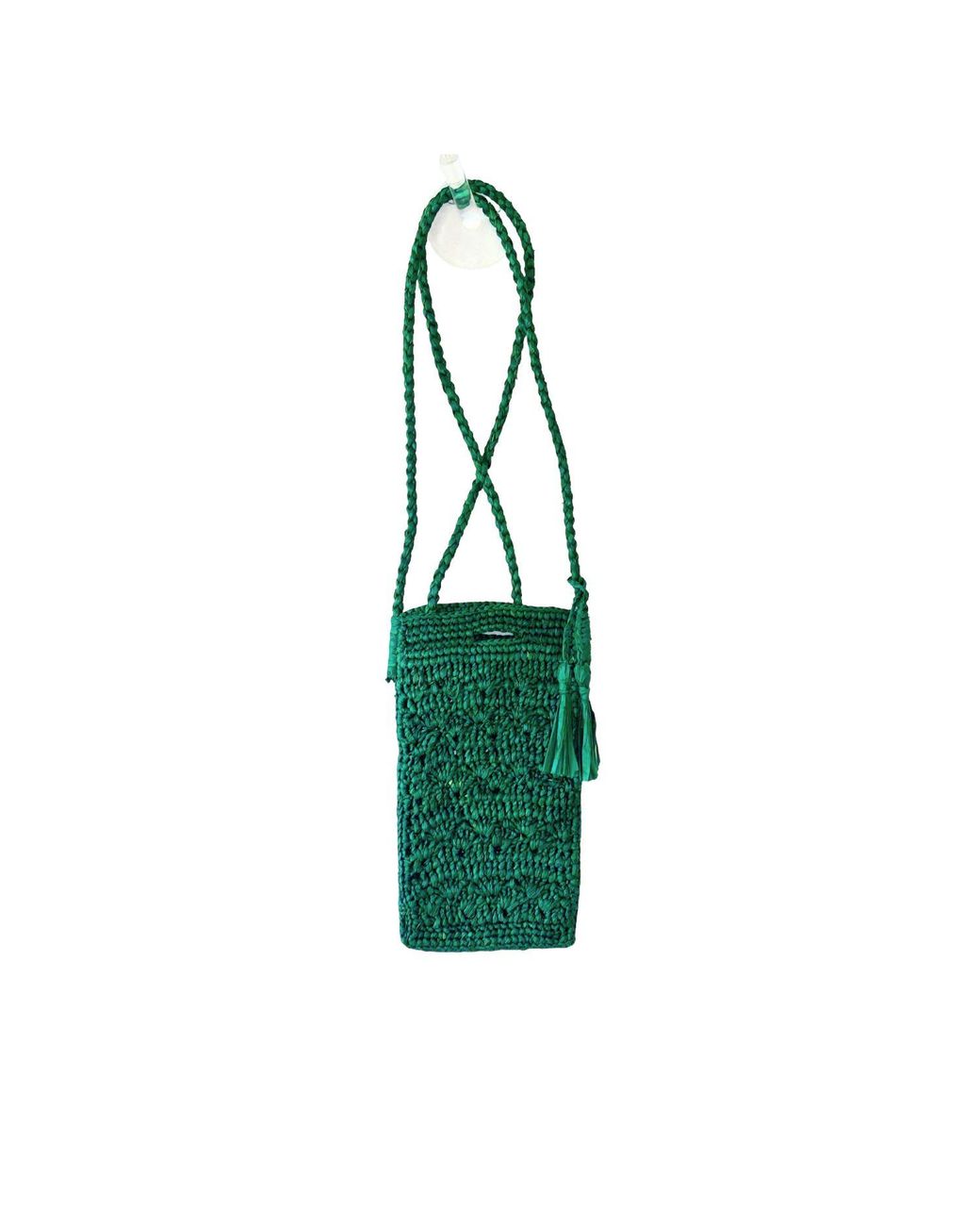 Zanatany Concepts Green Poushy Phone Pouch