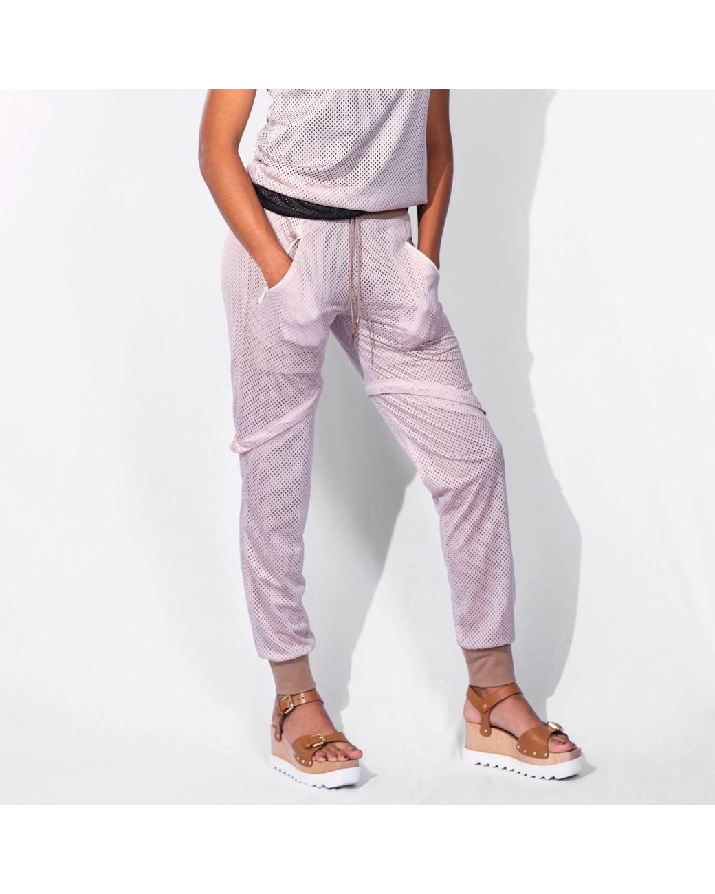 SNIDER Gray Cherry Blossom Pant