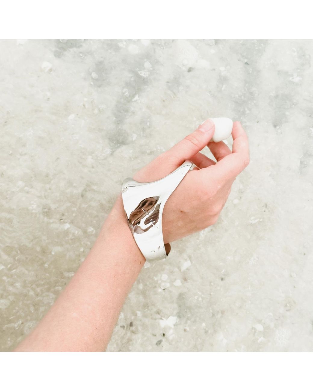 Babaloo Blue Palm Cuff Bracelet