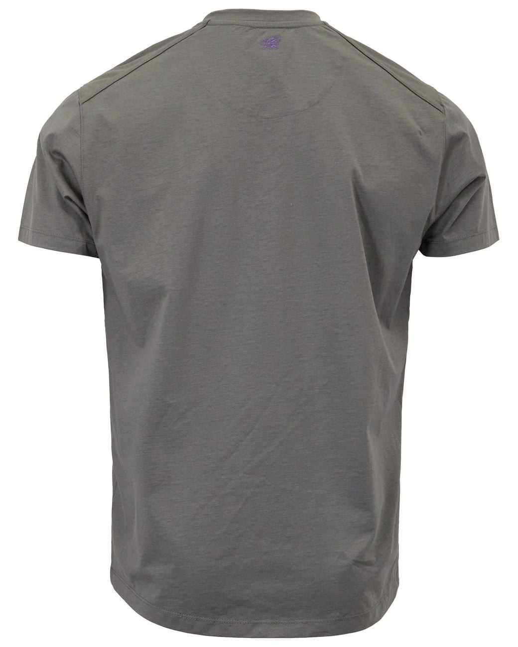 Lords of Harlech Gray Timothy Sage Stretch Cotton Crew-Neck Tee for men