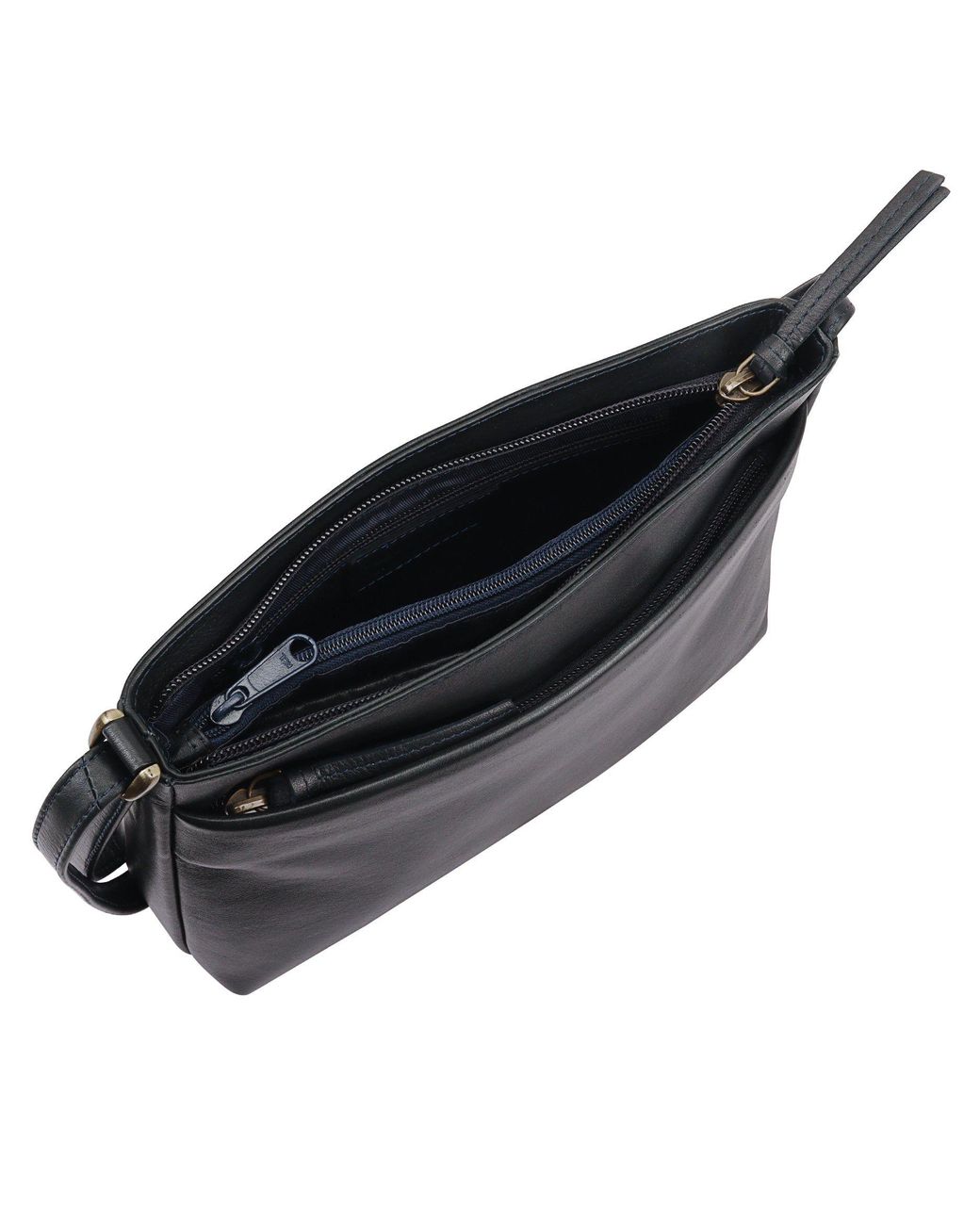 Lloyd Baker Blue Tamarra Leather Crossbody Bag