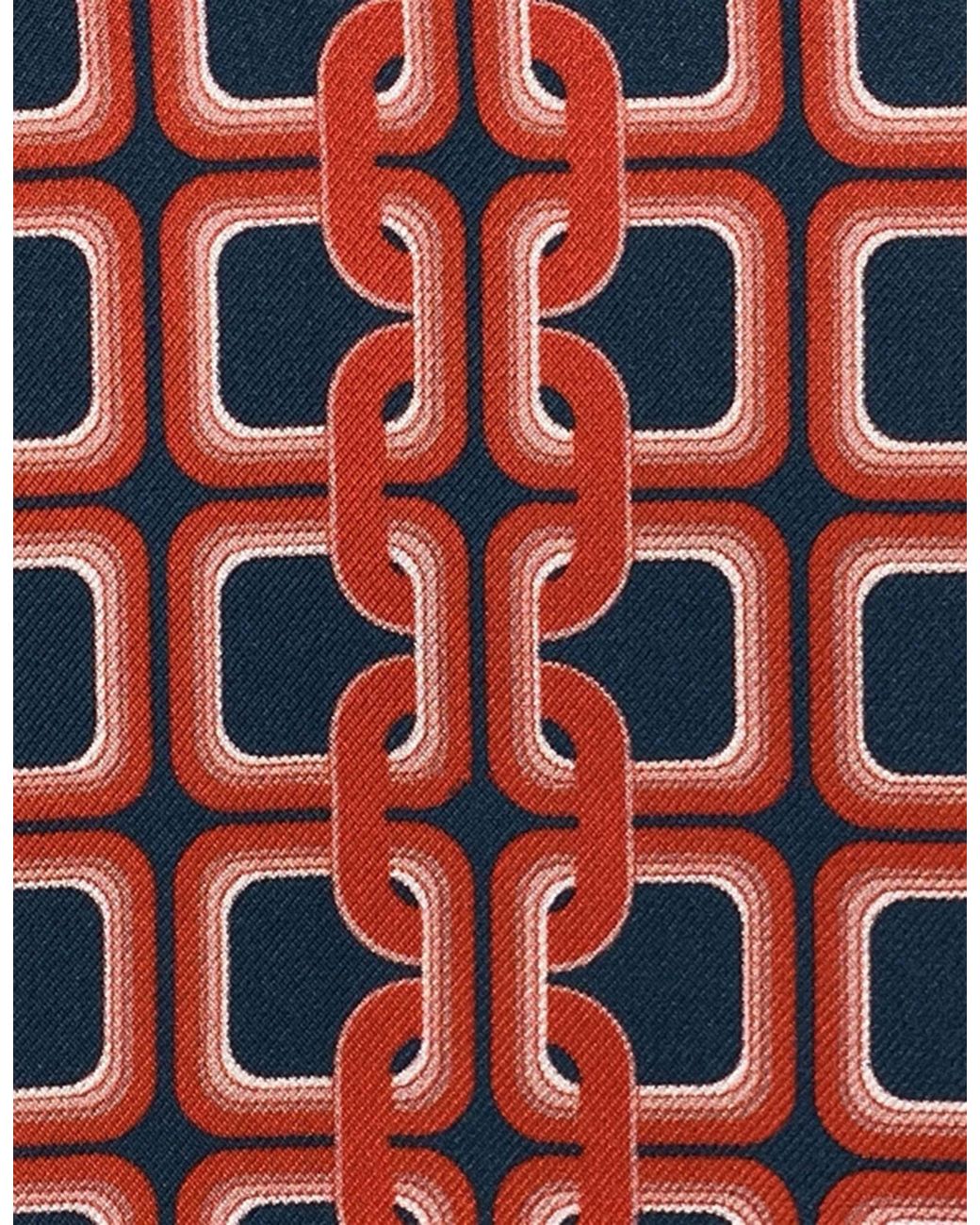 Gresham Blake Red Scarlet Chain Scarf for men