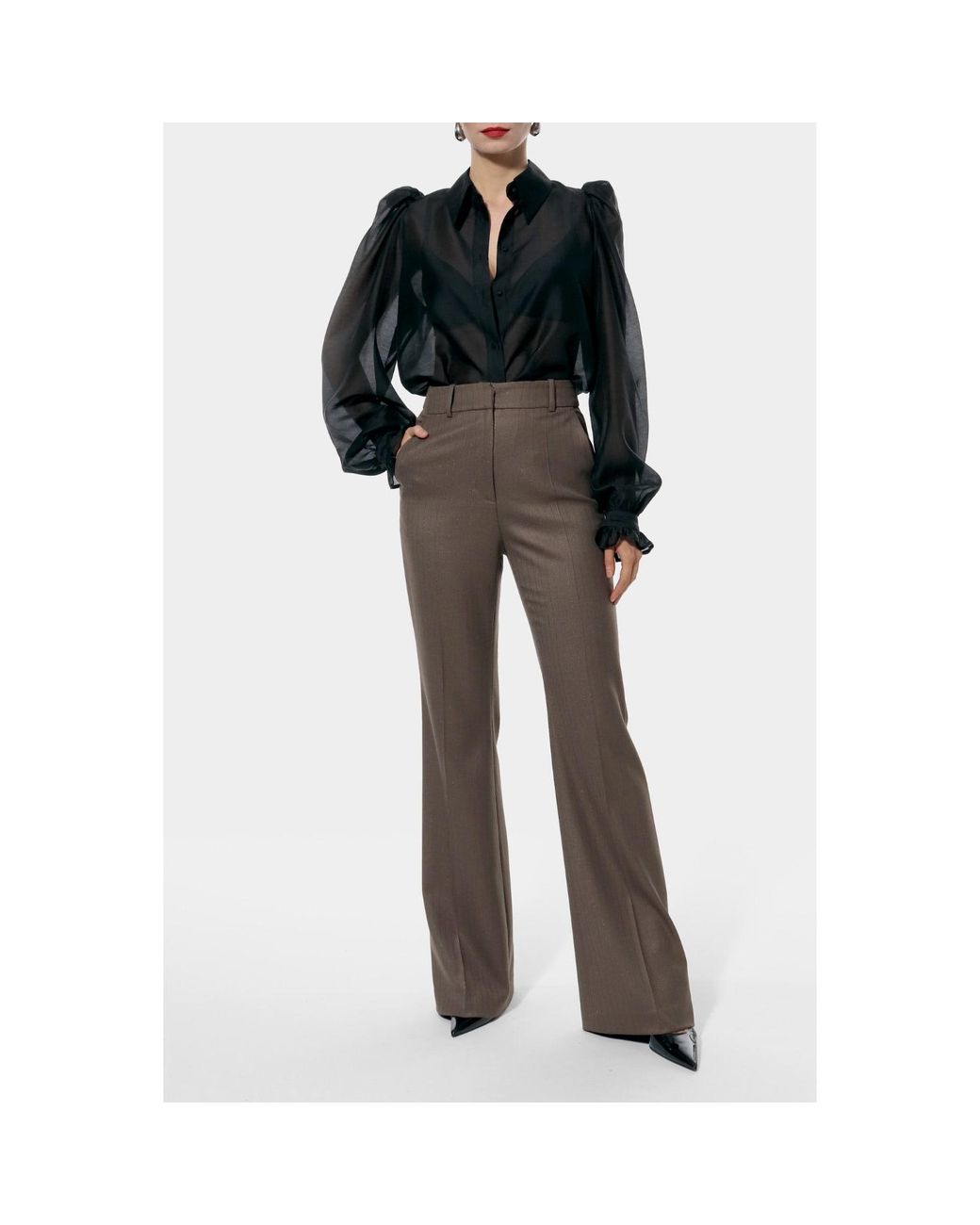 AGGI by HALEWSKI Black Anita Blouse