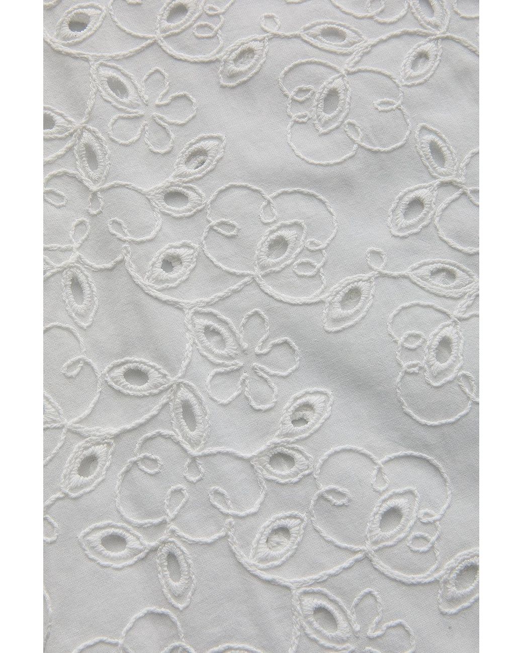 Exquise White Neutrals Nayali Eyelet Blouse