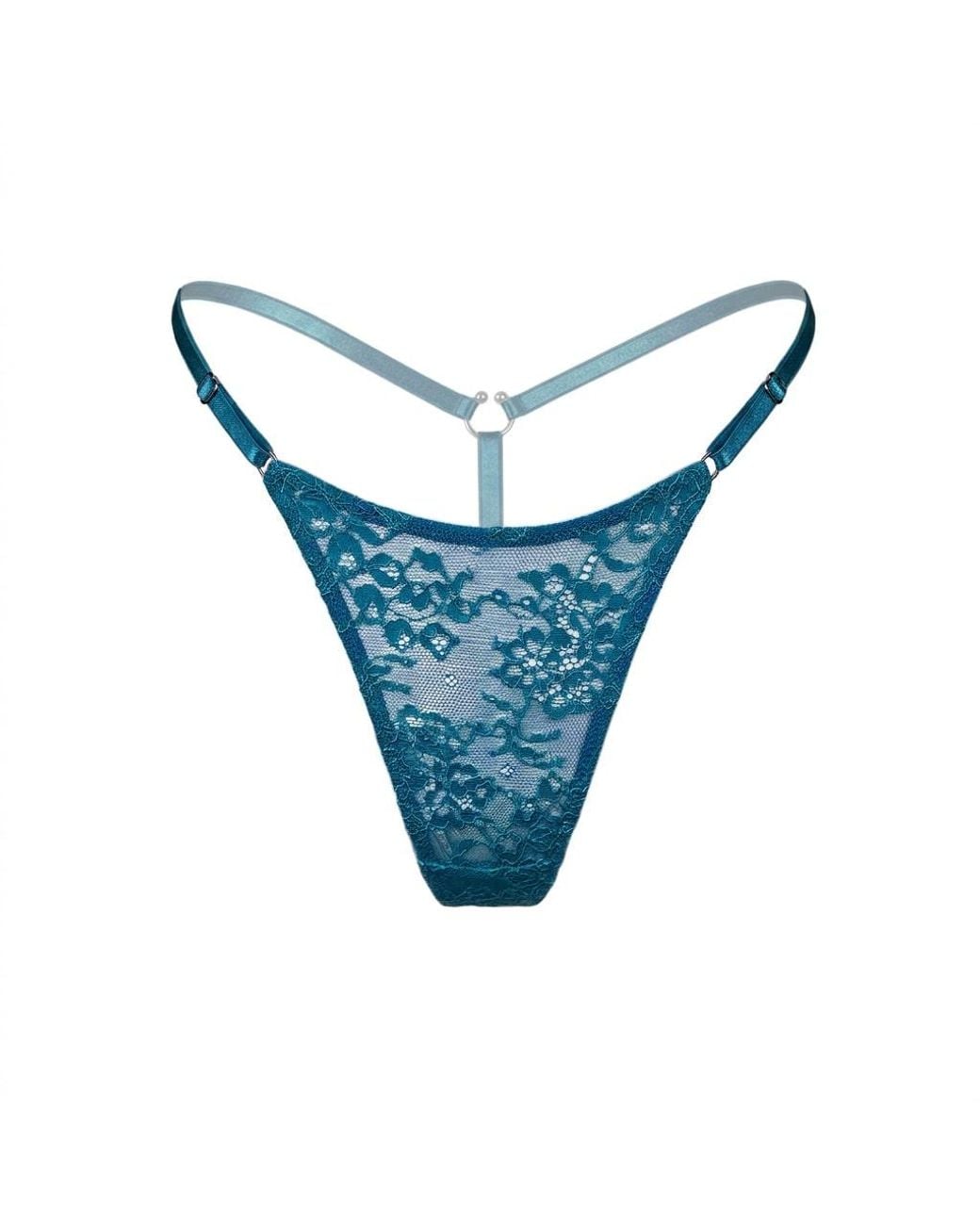 MONIQUE MORIN LINGERIE Blue Amphitrite Adjustable Micro-G Undertow