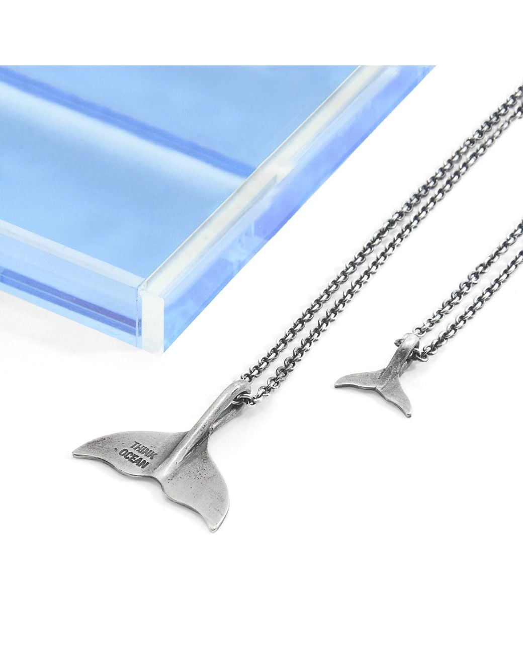 Anchor and Crew Metallic Think Ocean Little Whale Necklace Pendant for men