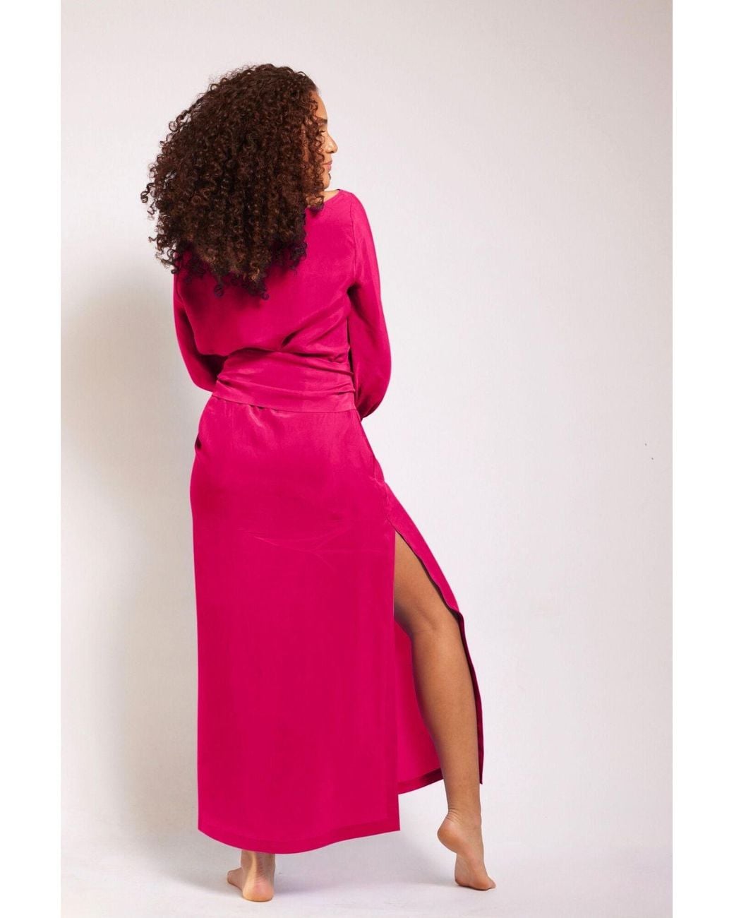 Yomisma Pink Viva Chiapas Embroidered Kaftan — Artisanal Handcrafted Resort Dress With, & Embroidery