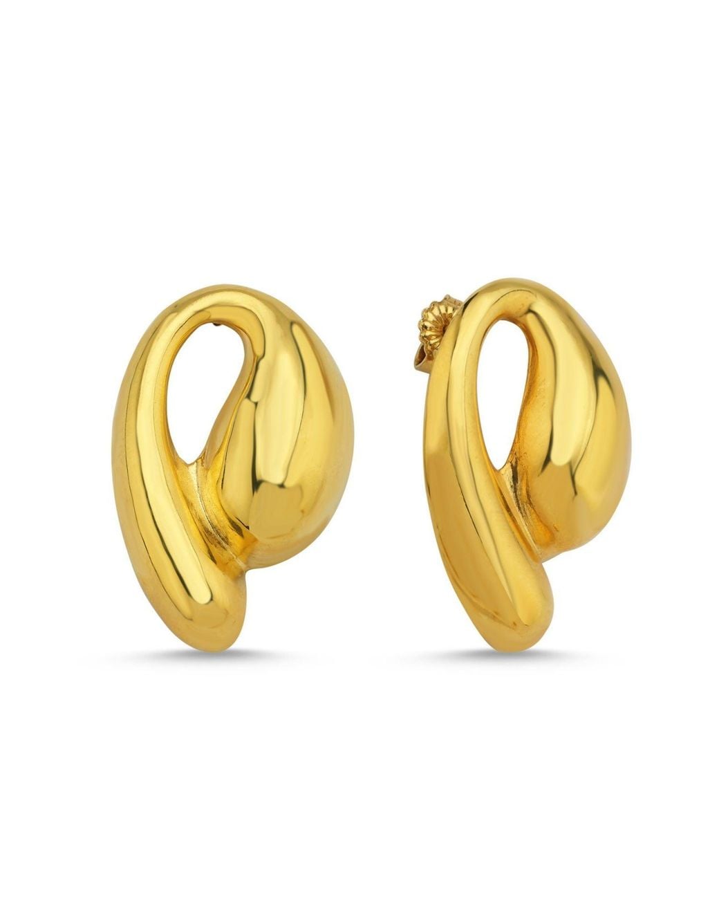 LINYA JEWELLERY Yellow Tina Big Earrings