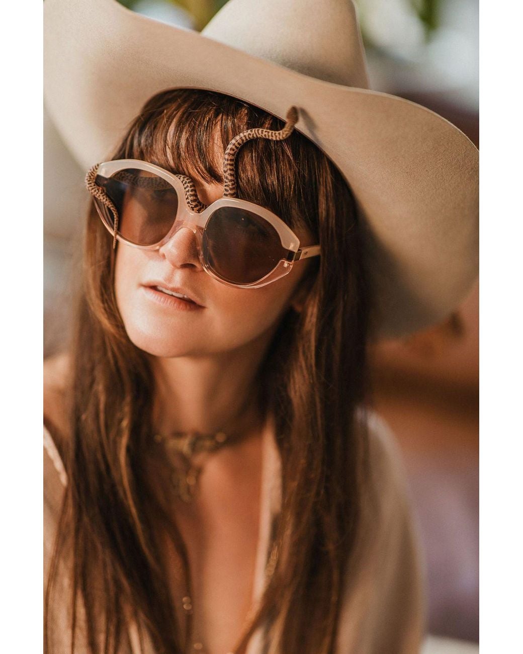 We the Stars Brown Eye Of Horus Sunglasses