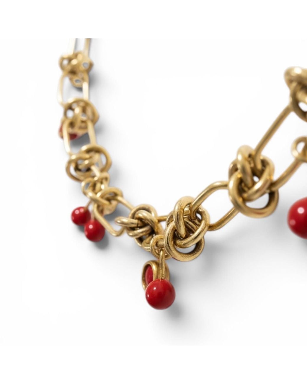 Vicky&Nico Metallic Cherry On The Top Necklace