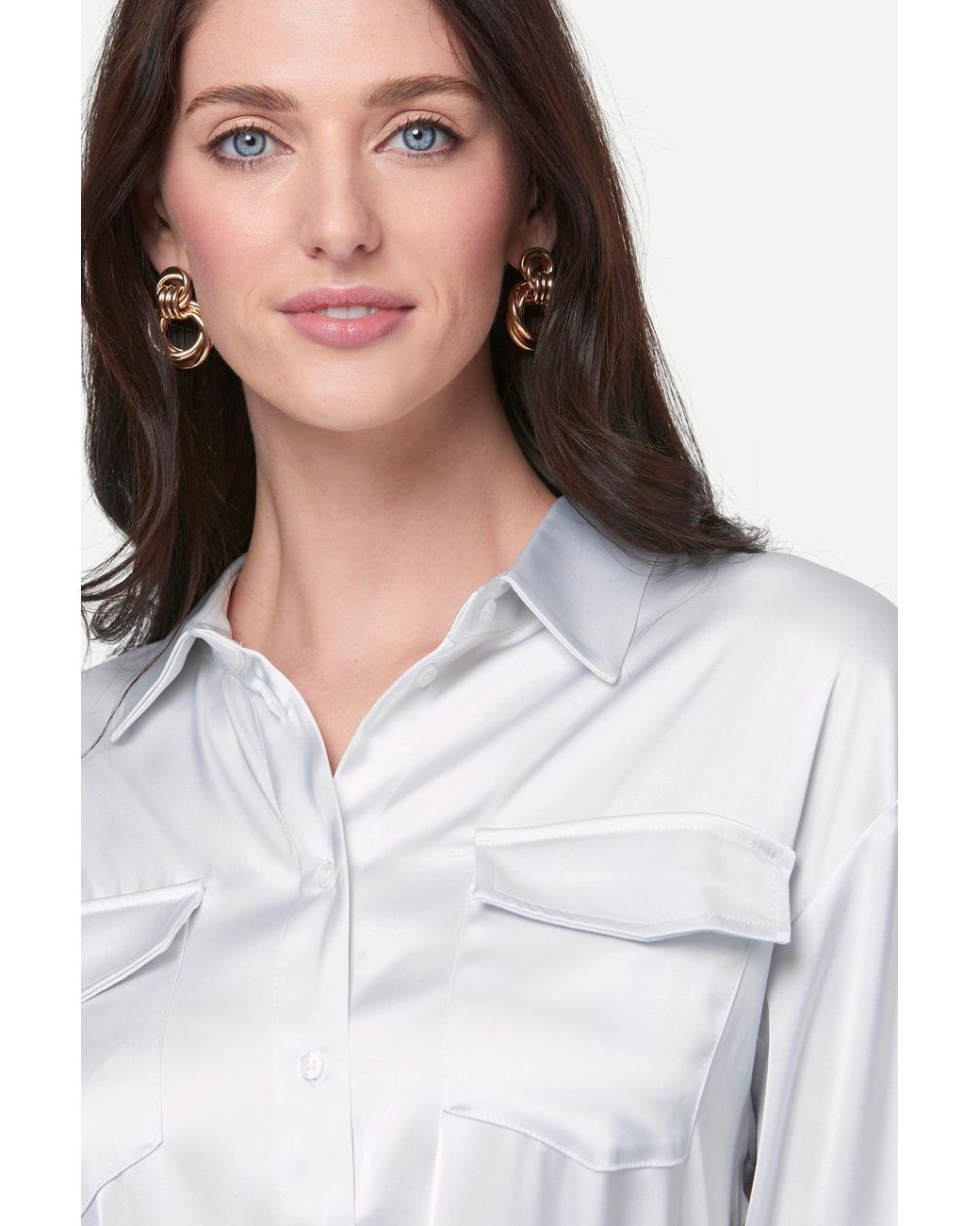 Zafur White Barron Blouse
