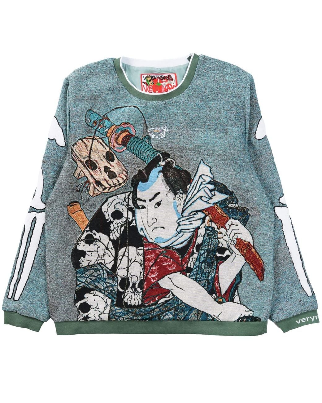 VERYRARE Blue Nozarashi Gosuke Crewneck for men