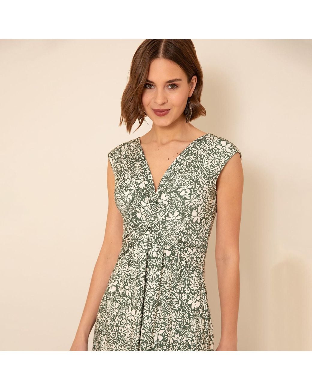 Alie Street London Metallic Renee Knot Dress Botanical