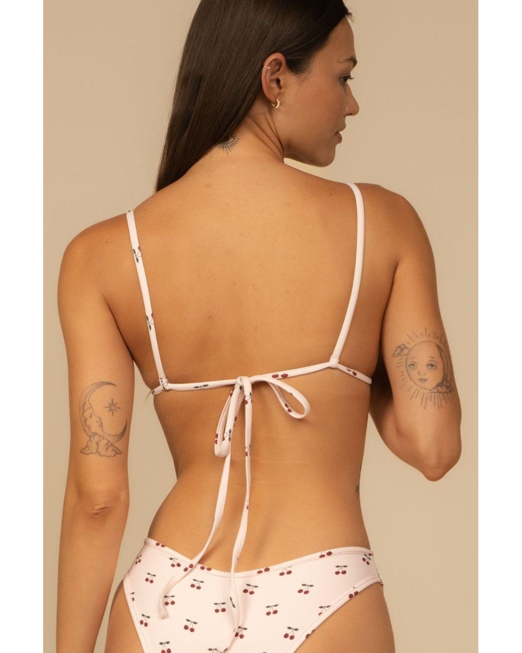 Montce Pink Cherries Devin Bikini Top