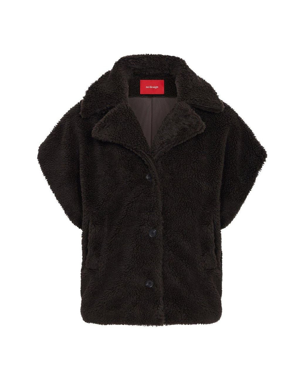 No'design Black Lyra Teddy Vest