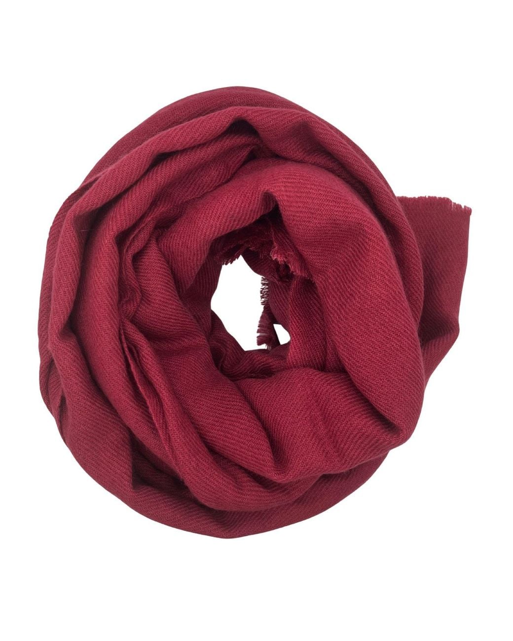 Heritagemoda Red Pure Cashmere Large Scarf
