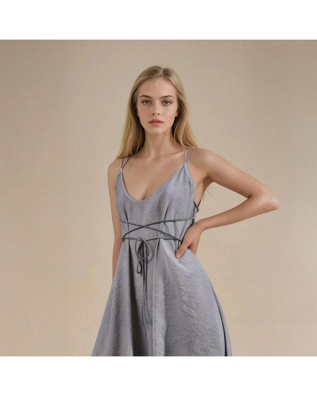 Zhenabia Gray Baris Jumpsuit
