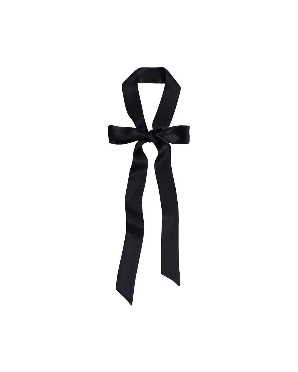 Lost Pattern Black La Collectionneuse Silk Ribbon Scarf