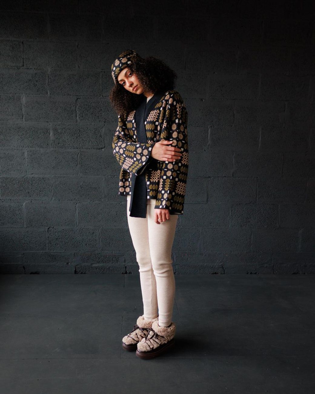 Mabli Blue Carthen Merino Wrap Cardigan