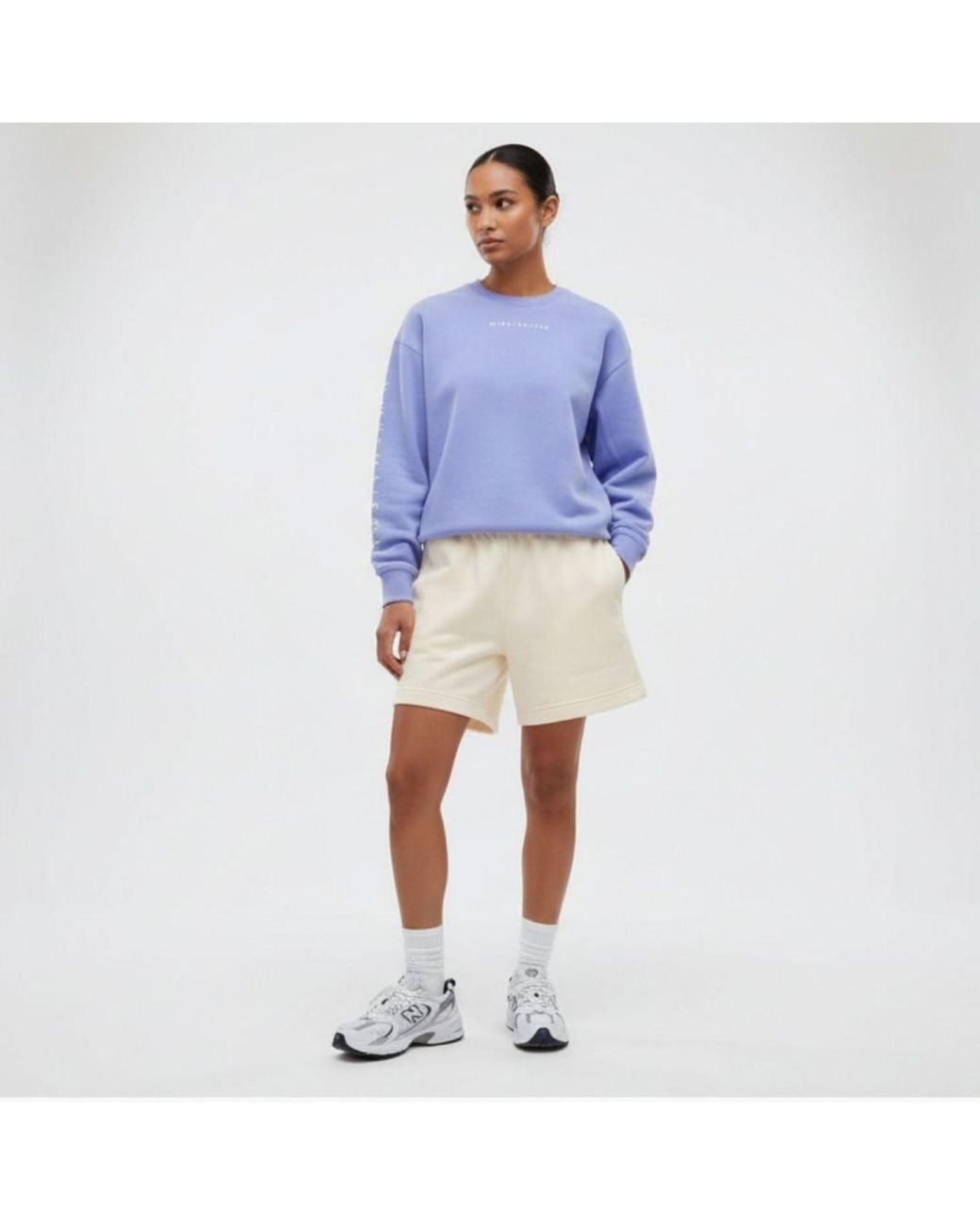Mimhi Maison Blue Elle Crewneck Sweatshirt –