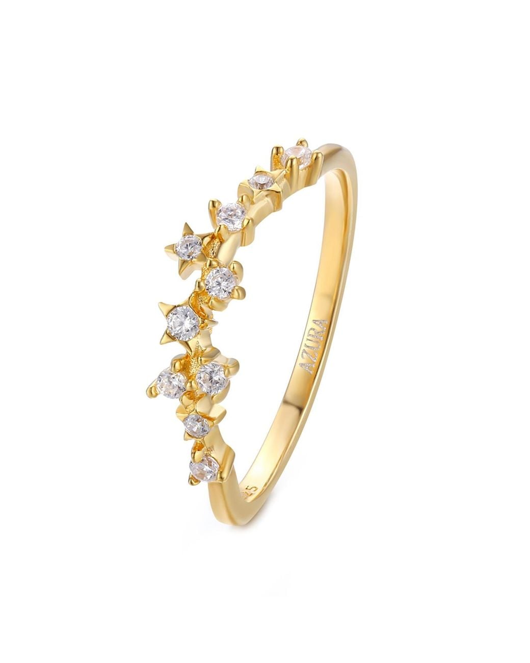 Azura Jewelry New York Metallic Starry Night Ring Vermeil