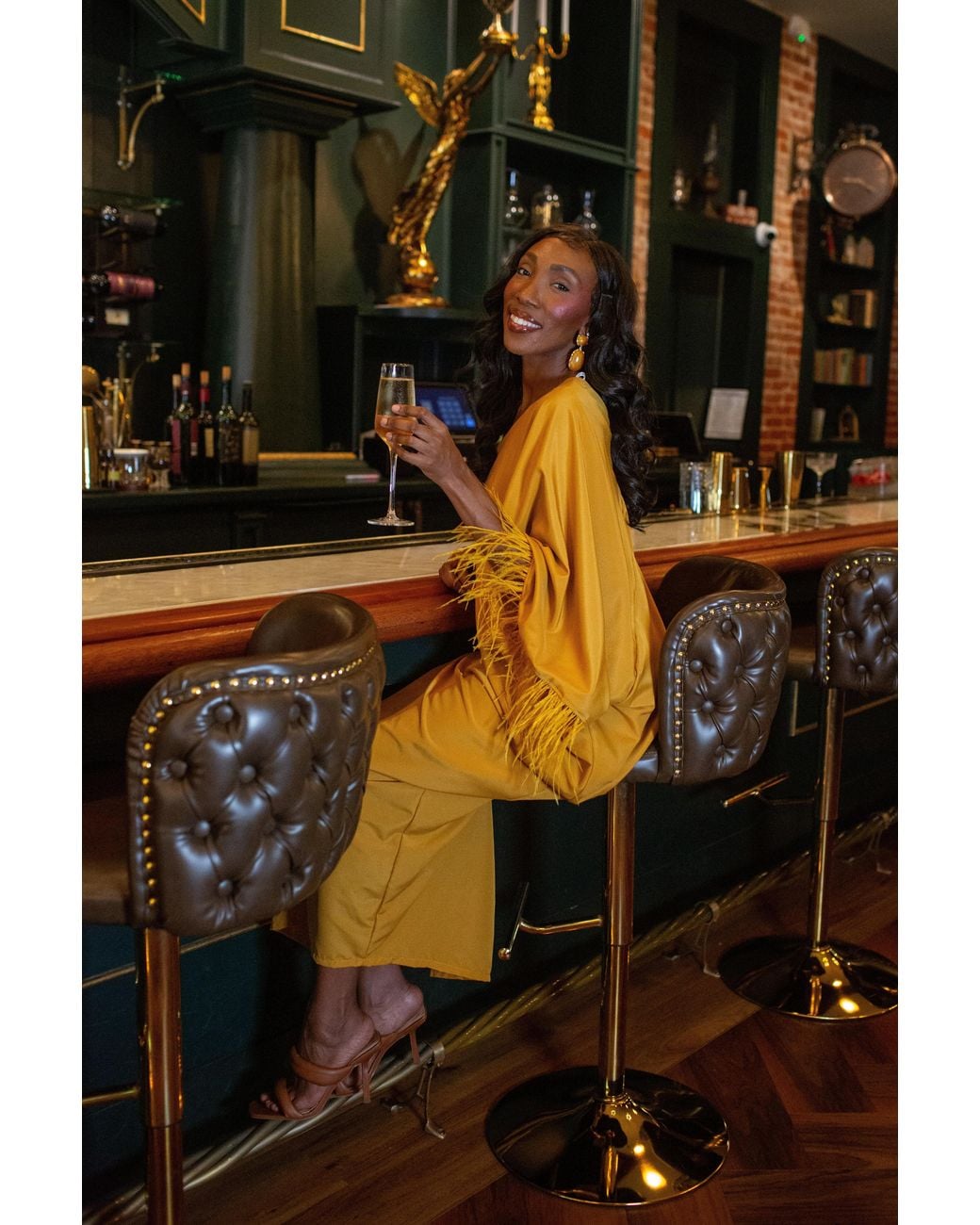 Jennafer Grace Yellow Chelziah Caftan