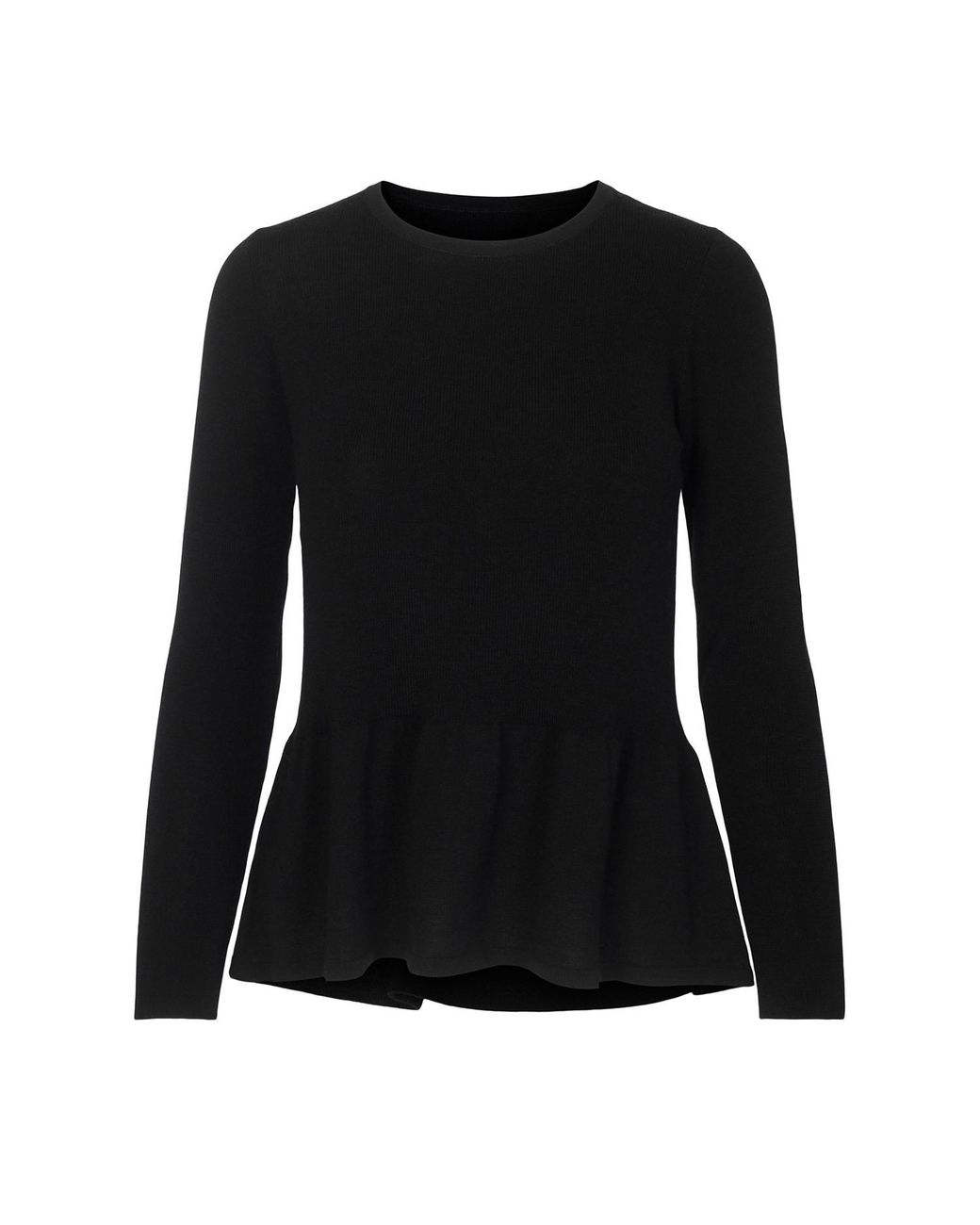 tirillm Black Mie Feminine Merino Wool Pullover