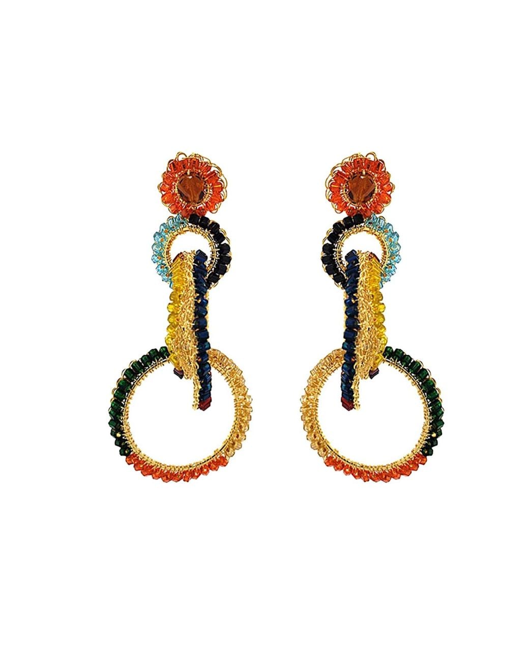 Lavish by Tricia Milaneze Multicolor Grace Handmade Earrings