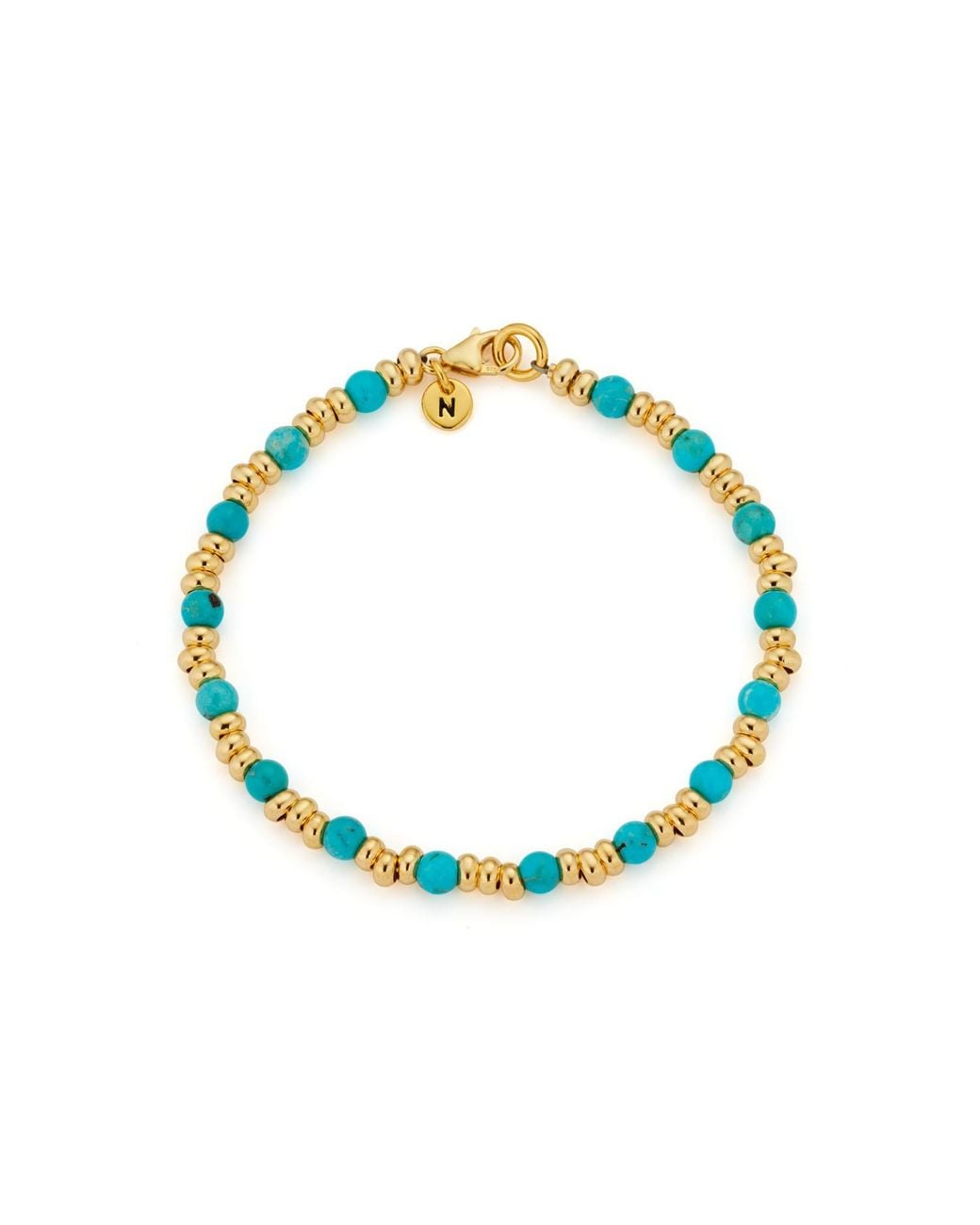 Nellou Jewellery Blue Gem Bracelet December Birthstone Plated Sterling
