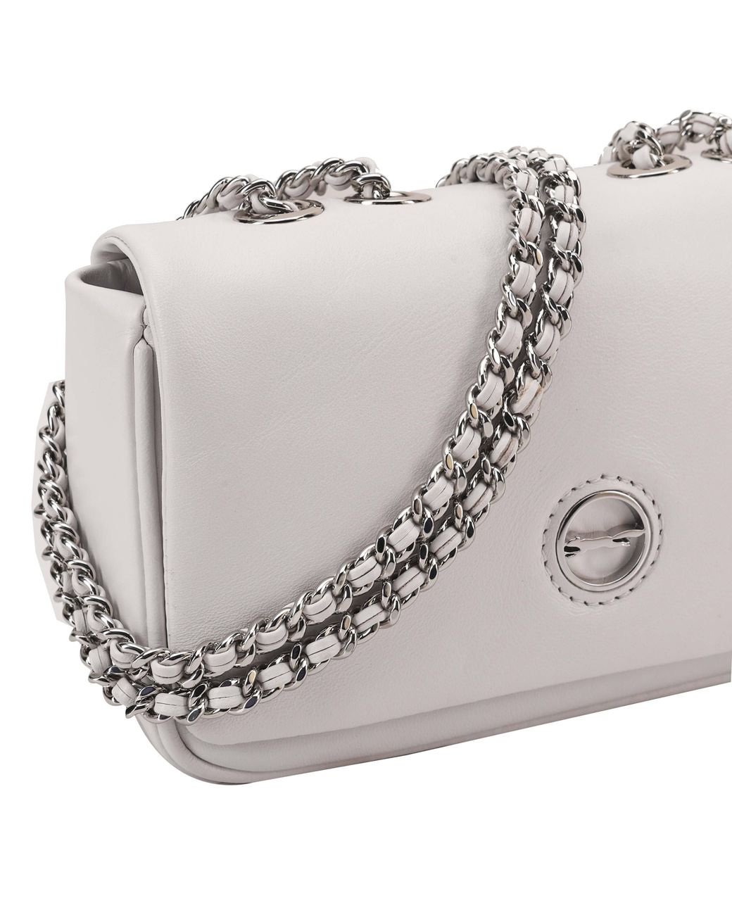 Paul Costelloe Gray Moxie Leather Crossbody Bag