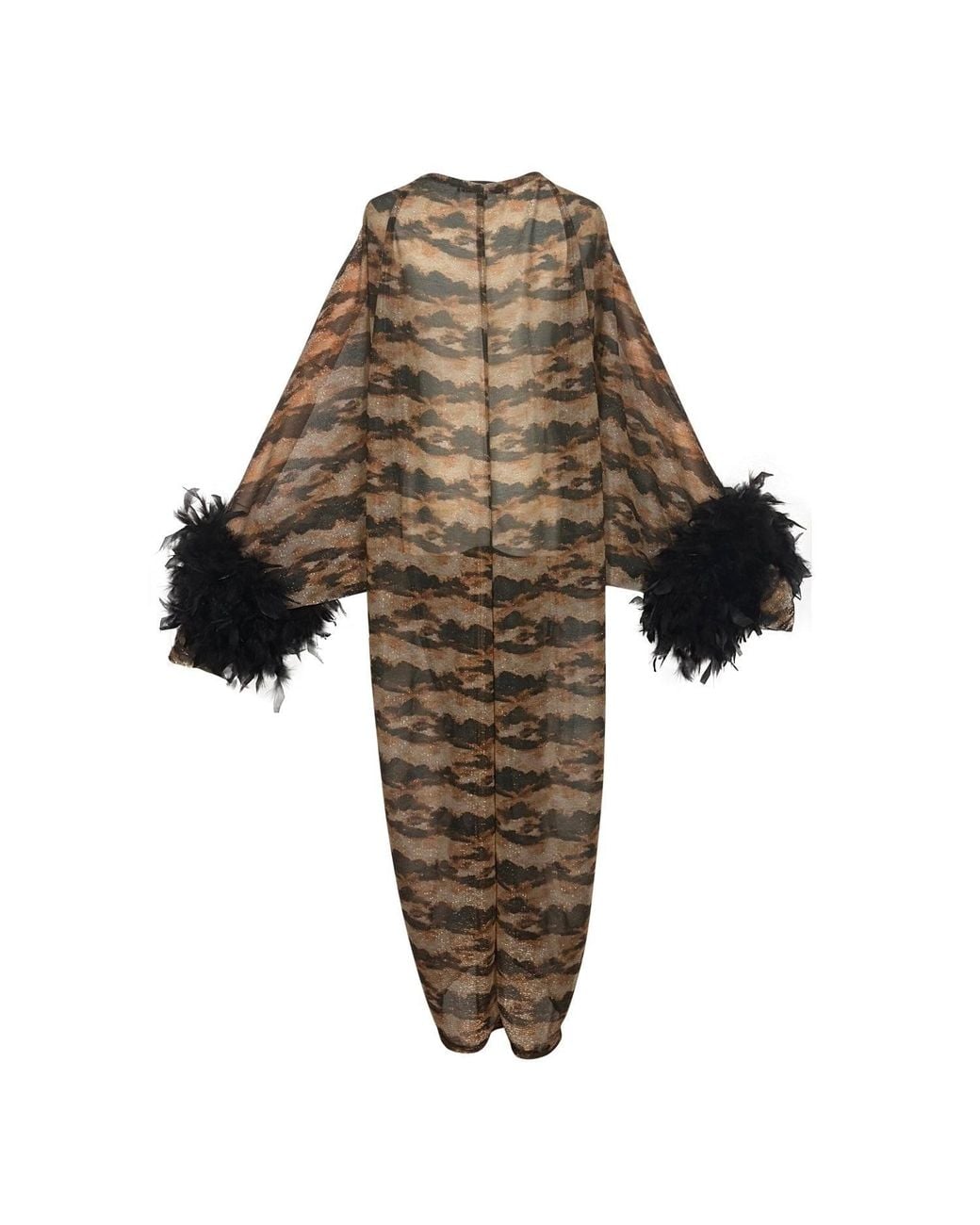 Jennafer Grace Multicolor Sylvia Shimmer Cocoon Coat