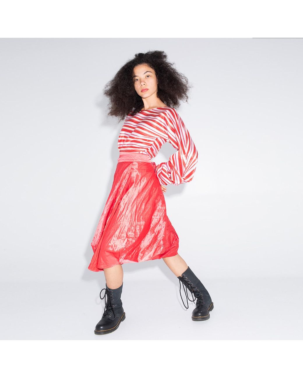 Bianca Popp Pink Wrapped Skirt