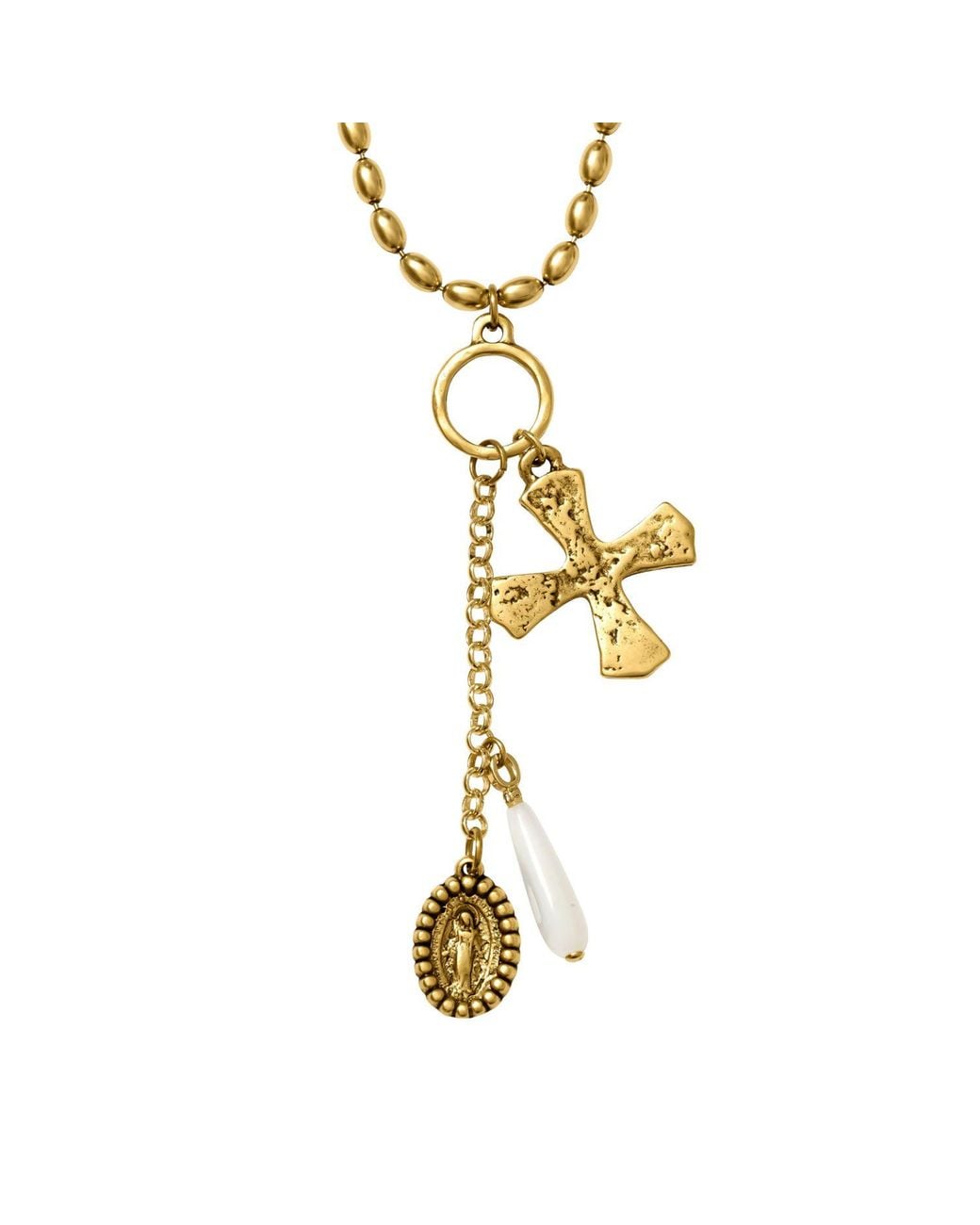 Alexie of Athens Metallic Lourdes Charm Chain
