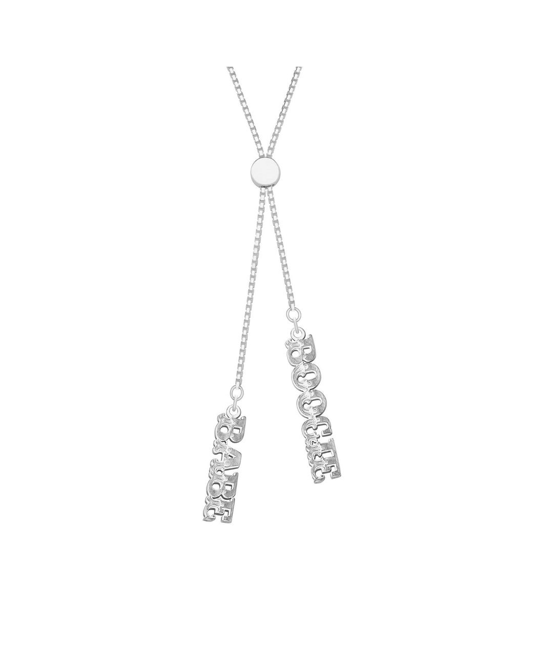 CarterGore Metallic Boogie Babe Sterling Slider Necklace