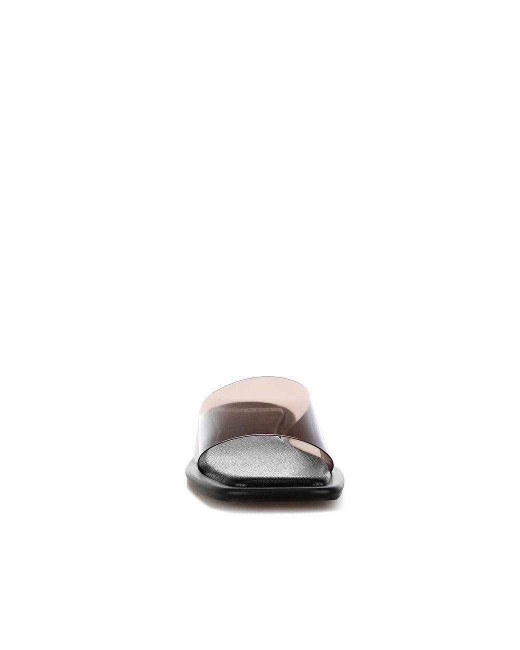 Rag & Co Black Aponi Tinted Strap Slip Ons