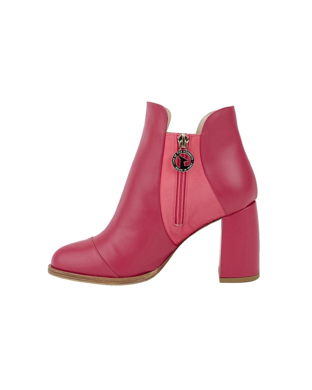 Moon D'elle Pink Aurora Ankle Boots