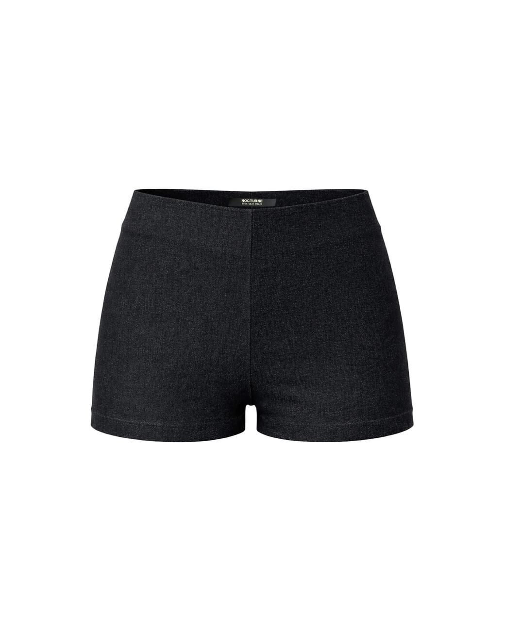Nocturne Black Mini Denim Shorts